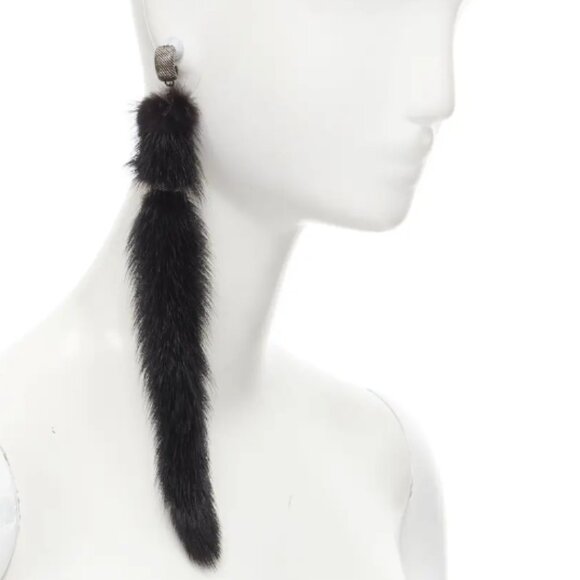 EUC YSL Tail Drop Earrings - Picture 2 of 8